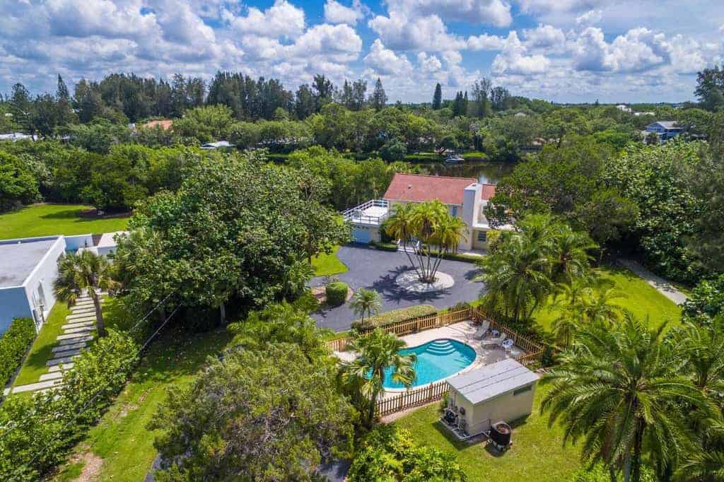 Siesta Properties in Sarasota, FL. - Aerial of home
