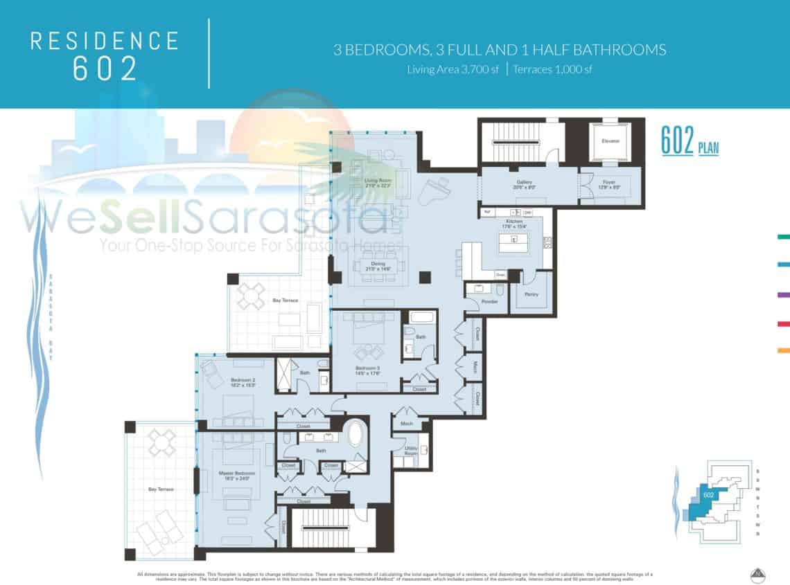 Blvd Sarasota - 602 floor plan