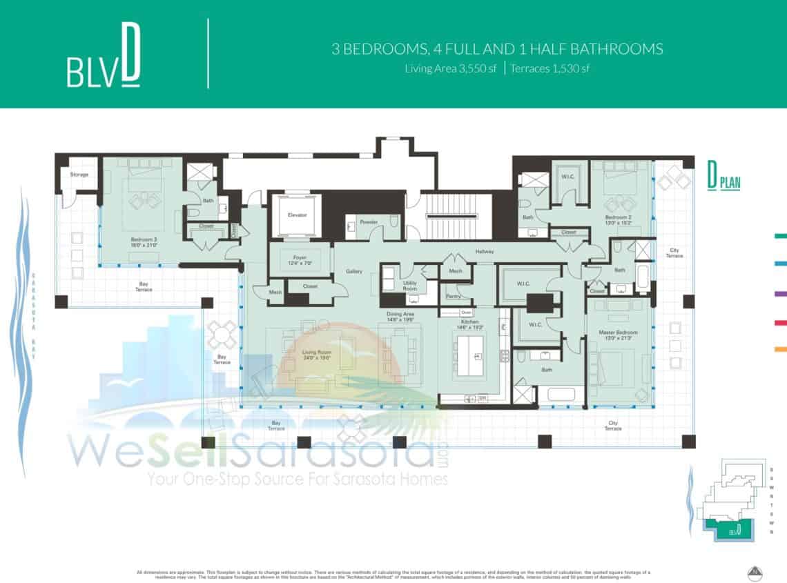 Blvd Sarasota - D floor plan