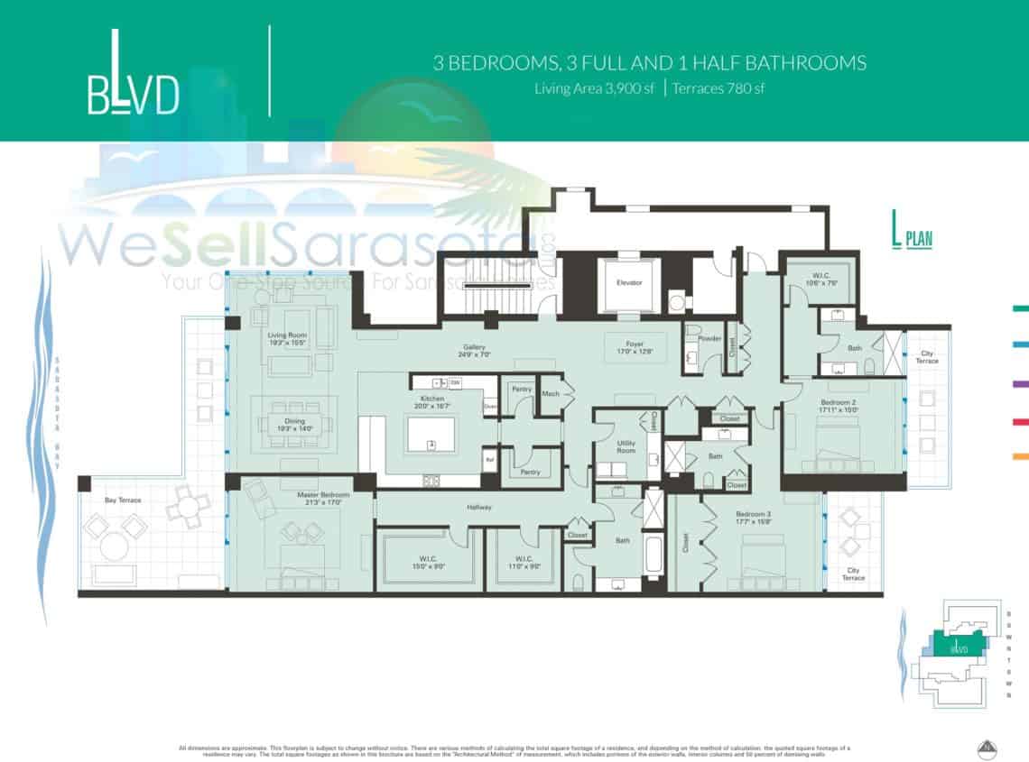 Blvd Sarasota - L floor plan