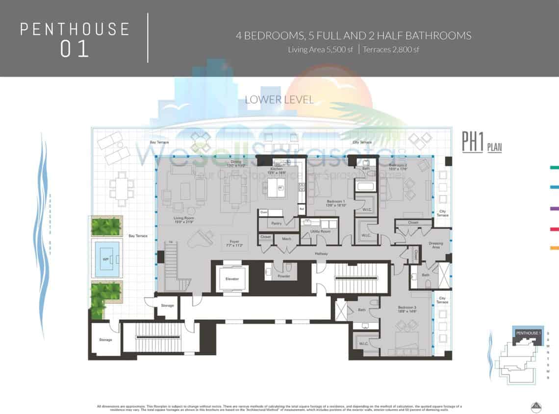 Blvd Sarasota - Penthouse 1 floor plan