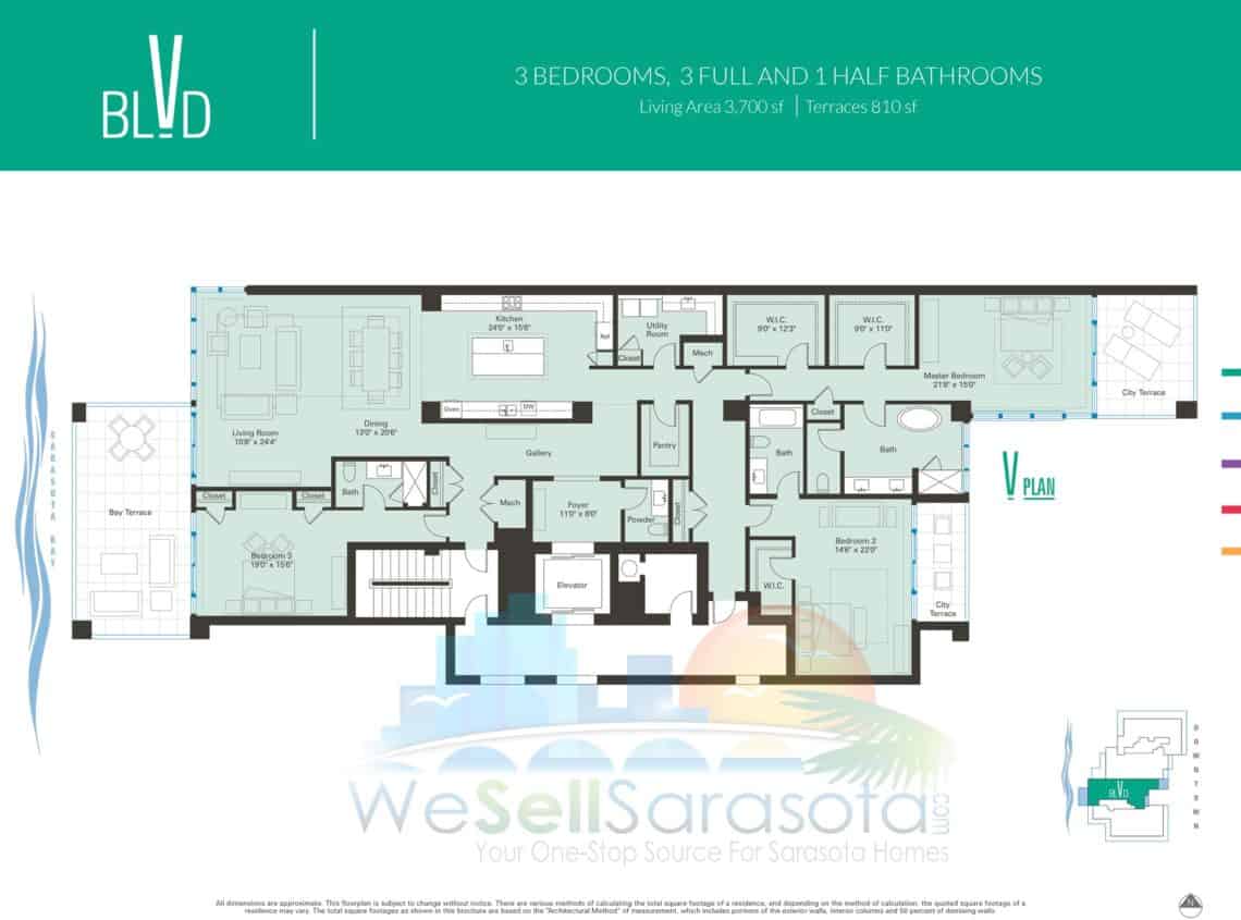 Blvd Sarasota - V floor plan