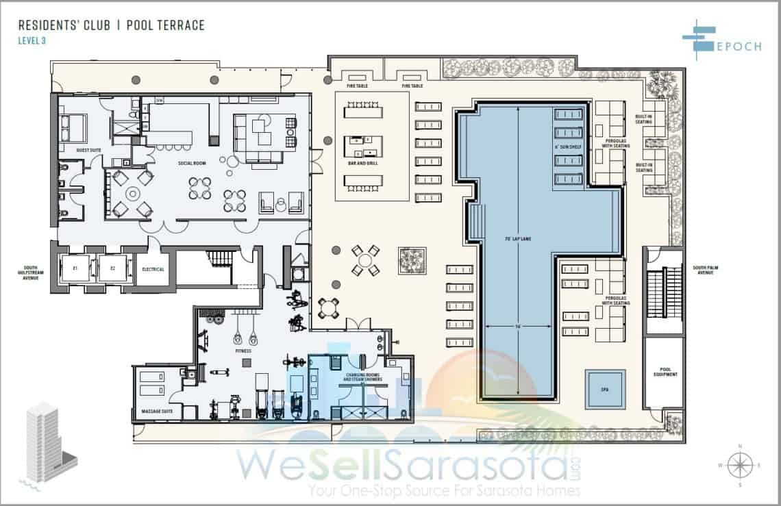 Epoch Condos - Pool Plan