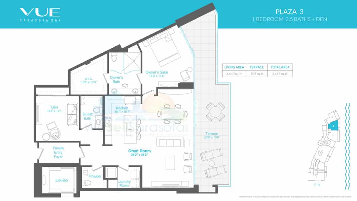 Vue Condos - Plaza 3 Floor PLan