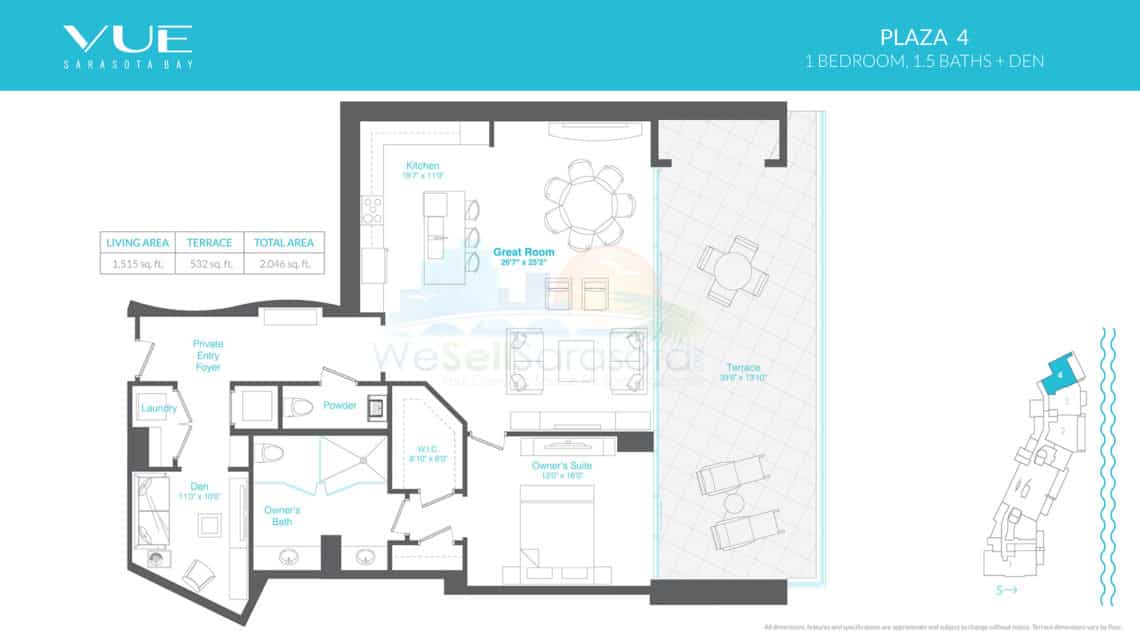 Vue Condos - Plaza 4 Floor PLan