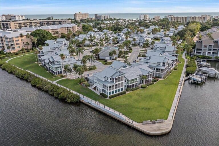 Gulf and Bay Club Bayside Condos in Siesta Key, FL. - Aerial View