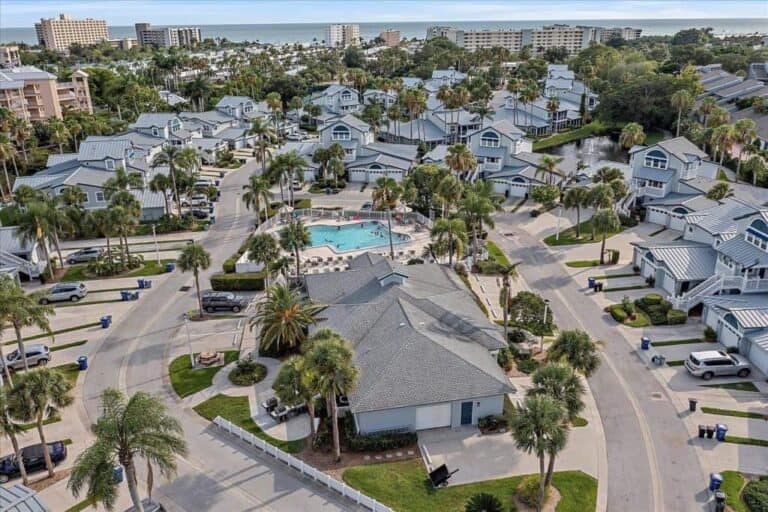 Gulf and Bay Club Bayside Condos in Siesta Key, FL. - Community Aerial View