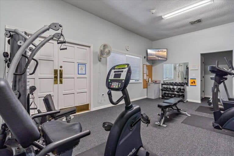 Gulf and Bay Club Bayside Condos in Siesta Key, FL. - Fitness Room