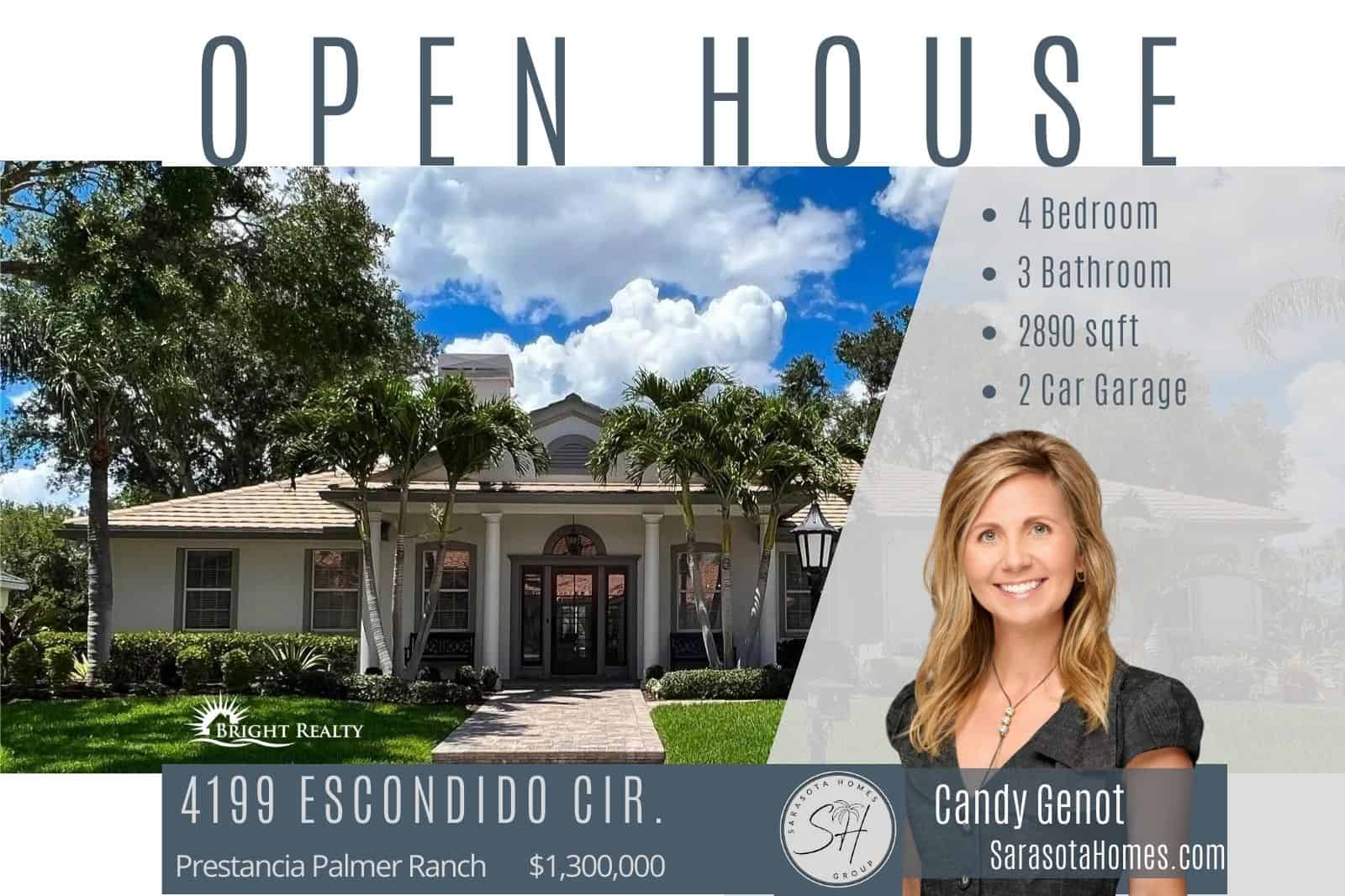 Open House – 4199 Escondido Circle in Prestancia Palmer Ranch