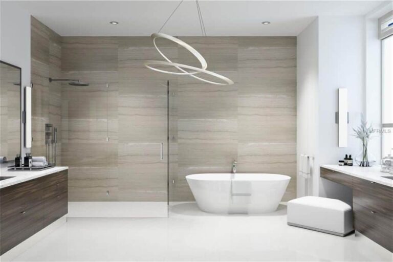 Epoch Condos in Downtown Sarasota, FL. - Master Bath Sample