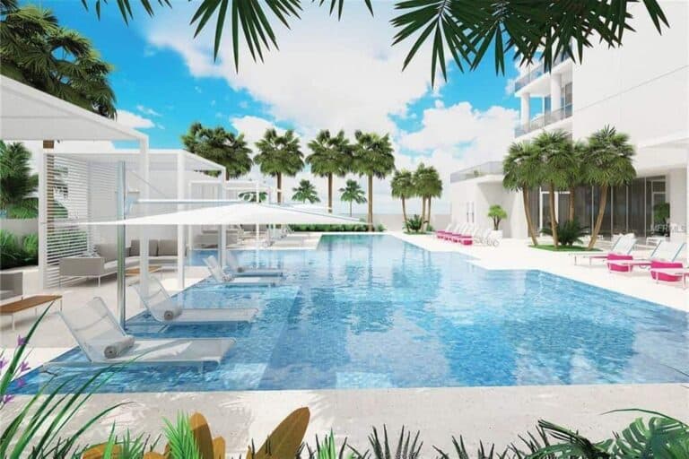 Epoch Condos in Downtown Sarasota, FL. - Pool Area