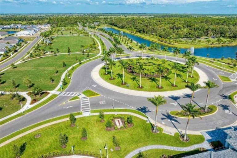 Grand Park Homes in Sarasota FL - Entrance Aerial