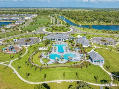 Grand Park Homes in Sarasota FL - Amenity Center Aerial