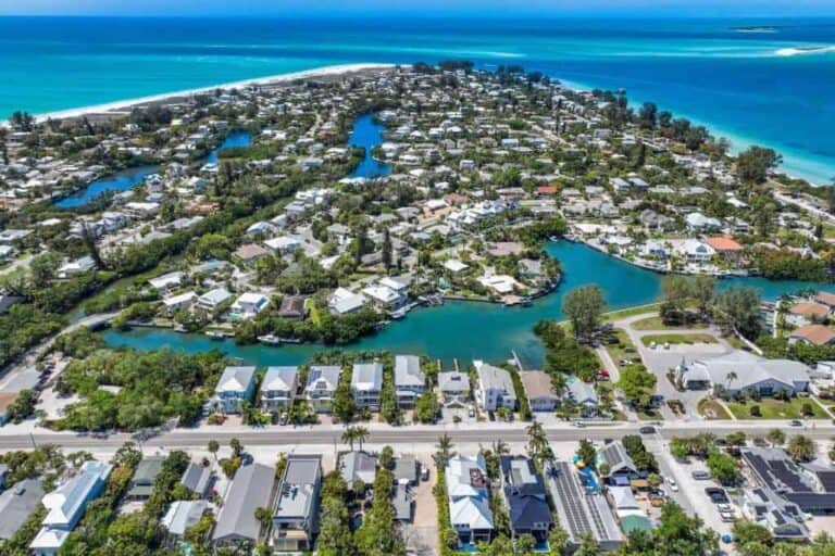 Anna Maria FL. Homes - Aerial