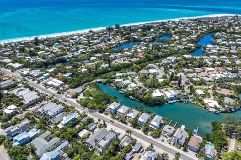 Anna Maria FL. Homes - Aerial