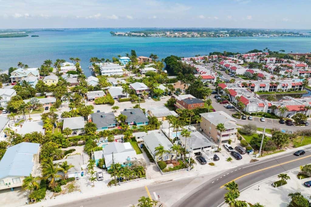 Bradenton Beach FL. Homes - Bradenton Beach Aerial