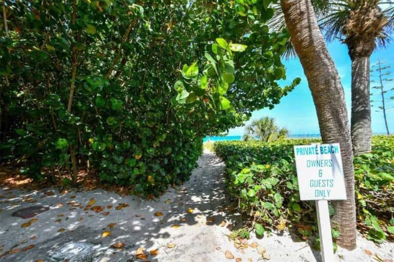 Casey Key Homes in Sarasota, FL. - Private Beach