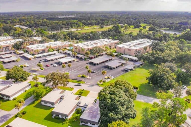 Glen Oaks Ridge Condos in Sarasota, FL. - Aerial View