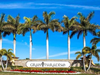 Gran Paradiso Condos in Venice, FL. - Entrance Sign