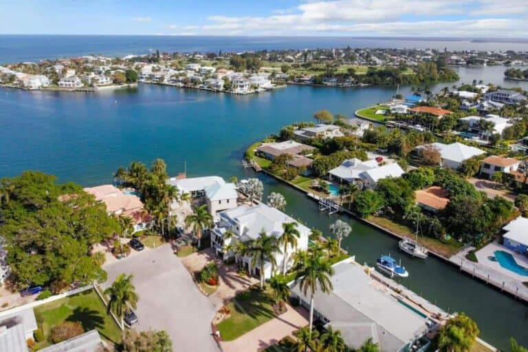 Holmes Beach Homes - Waterfront Aerial