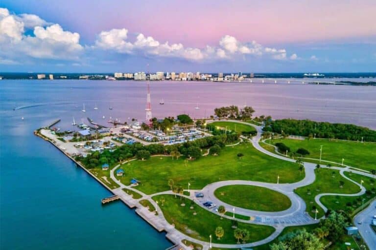Lido Key homes in Sarasota, FL. - Ted Sperling Park Aerial