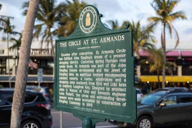 Lido Key homes in Sarasota, FL. - THe Circle at Saint Armands Sign