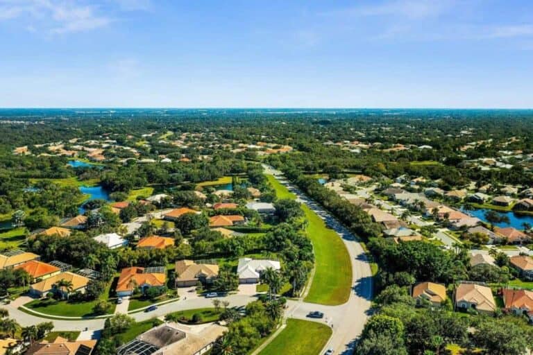 Mote Ranch Homes in Sarasota, FL. - Aerial View