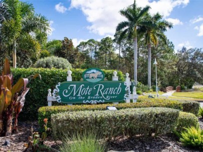 Mote Ranch Homes in Sarasota, FL. - Entrance Sign