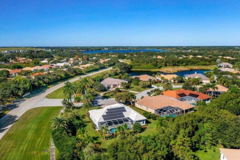 Mote Ranch Homes in Sarasota, FL. - Aerial View