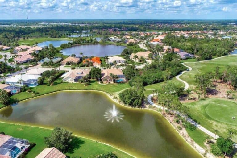 North Port FL. Homes - Aerial