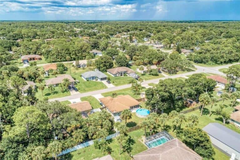 North Port FL. Homes - Aerial