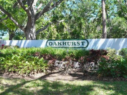 Oakhurst Condos in Sarasota, FL. - Entrance Sign