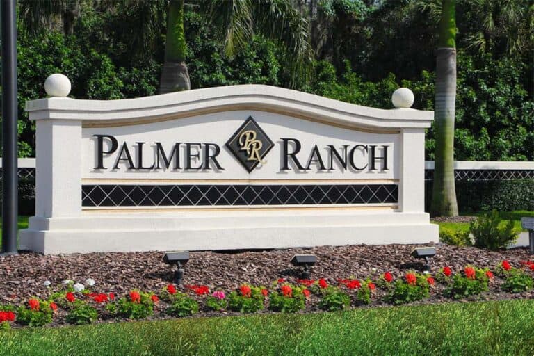 Palmer Ranch homes in Sarasota, FL. - Entrance Sign