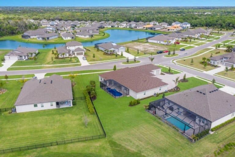 Parrish homes in Parrish, FL. - Aerial