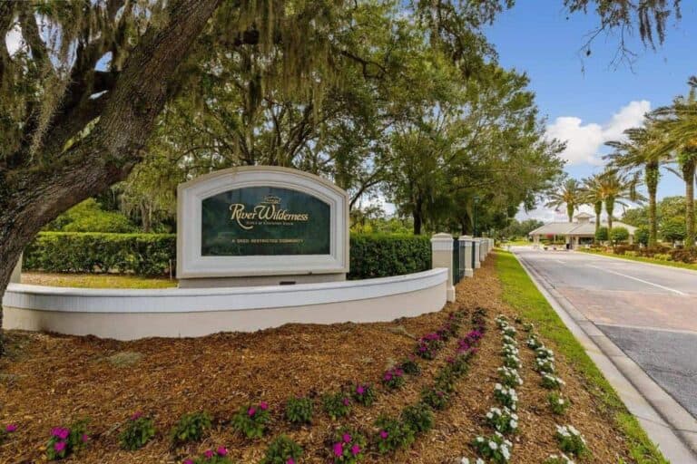 Parrish homes in Parrish, FL. - River WIlderness Entrance