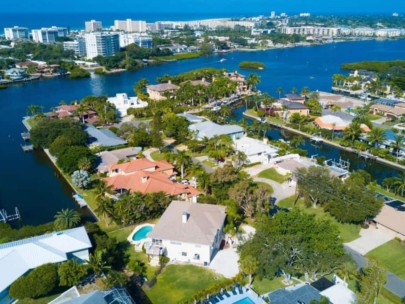 West of the Trail homes in Sarasota, FL. - Aerial