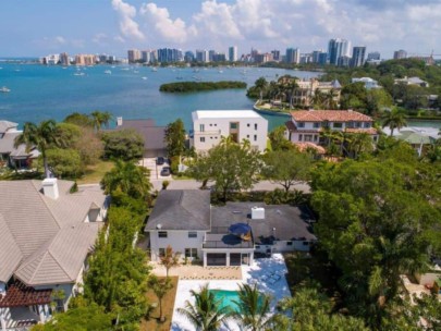 West of the Trail homes in Sarasota, FL. - Aerial