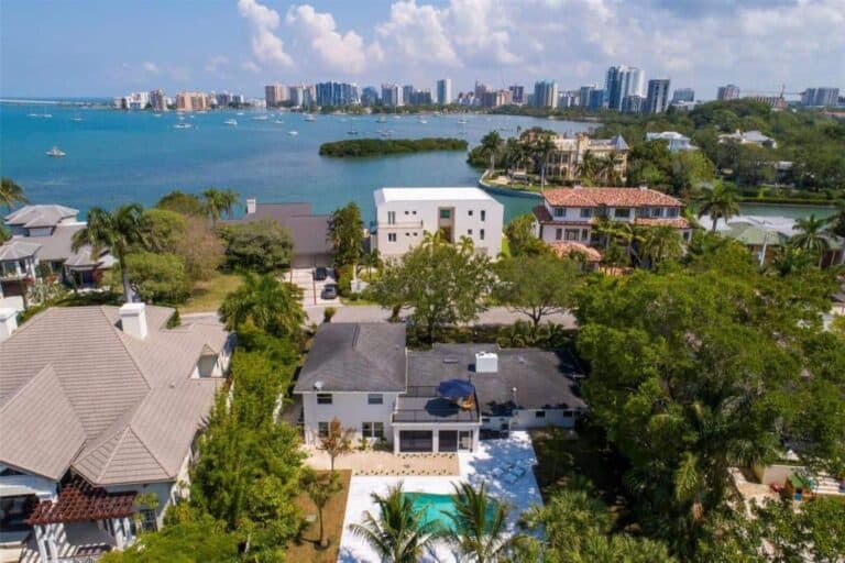 West of the Trail homes in Sarasota, FL. - Aerial