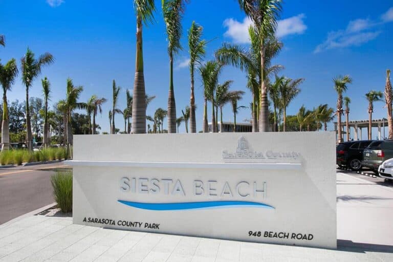 Siesta Key Beach - Beach Sign