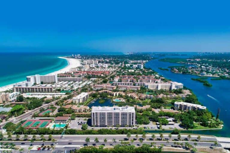 Siesta Key Homes For Sale in Sarasota, FL. - Aerial