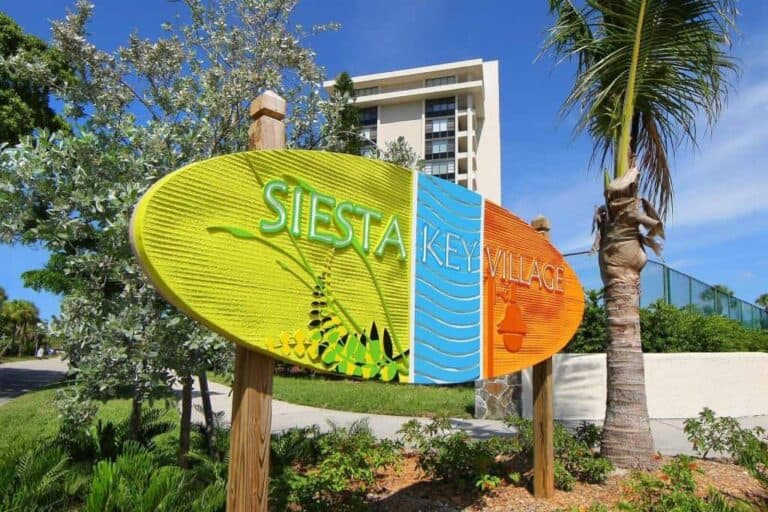 Siesta Key Homes in Sarasota, FL. - Siesta key Beach Sign