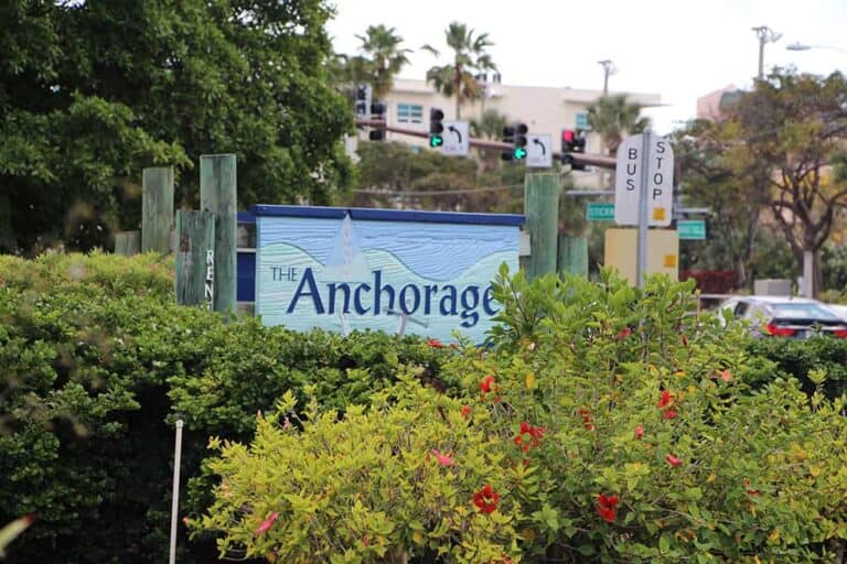 Anchorage Condos in Siesta Key, FL. - Entrance Sign