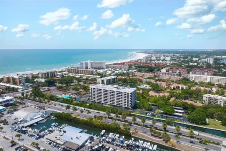Anchorage Condos in Siesta Key, FL. - Aerial