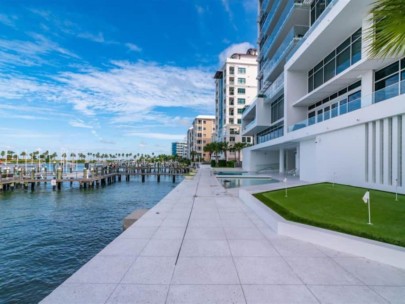 Aqua Condos in Downtown Sarasota, FL. - Provate Boat Slips