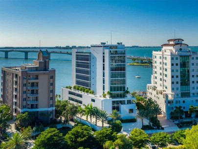 Aqua Condos in Downtown Sarasota, FL. - Aerial