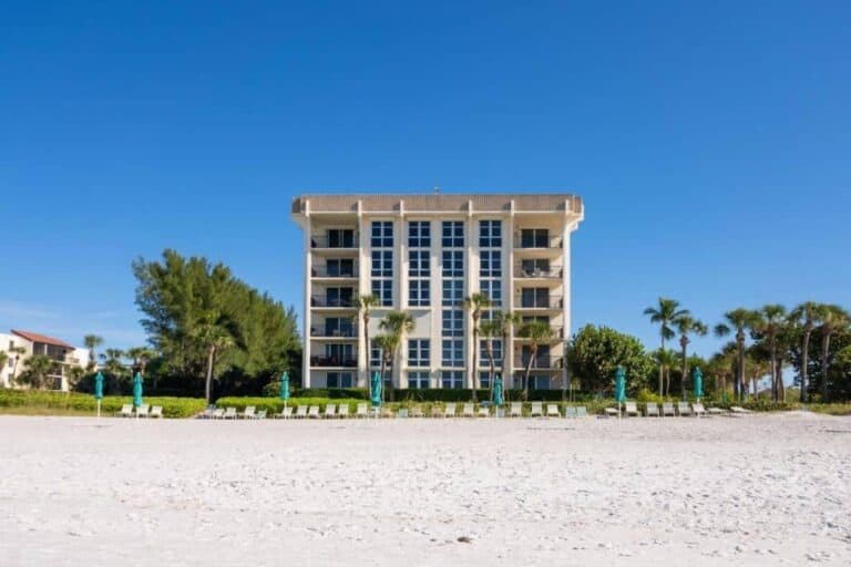Aquarius Club Condos in Longboat Key, FL. - Beachfront Building