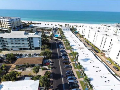 Beach House Residences in Siesta Key, FL. - Aerial