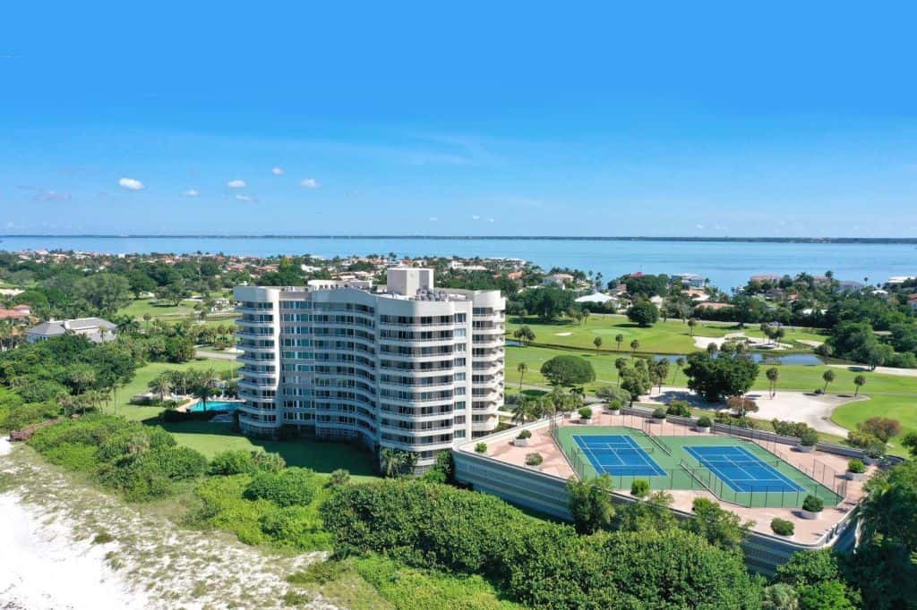 Beaches Condos in Longboat Key, FL. - Aerial