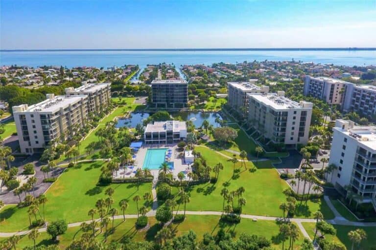 Beachplace Condos in Longboat Key, FL. - Aerial