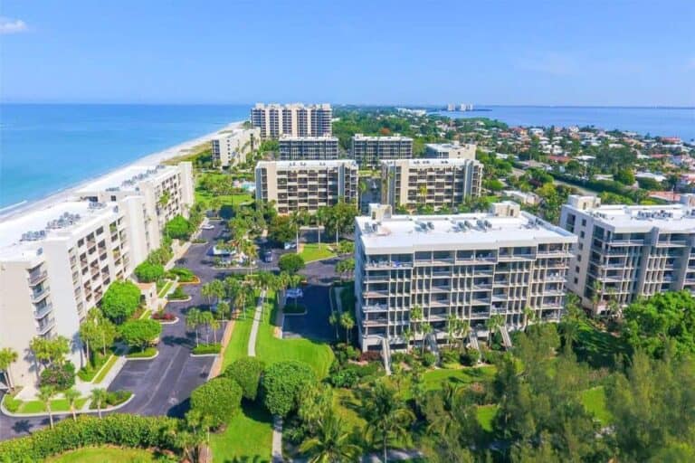 Beachplace Condos in Longboat Key, FL. - Building Aerial